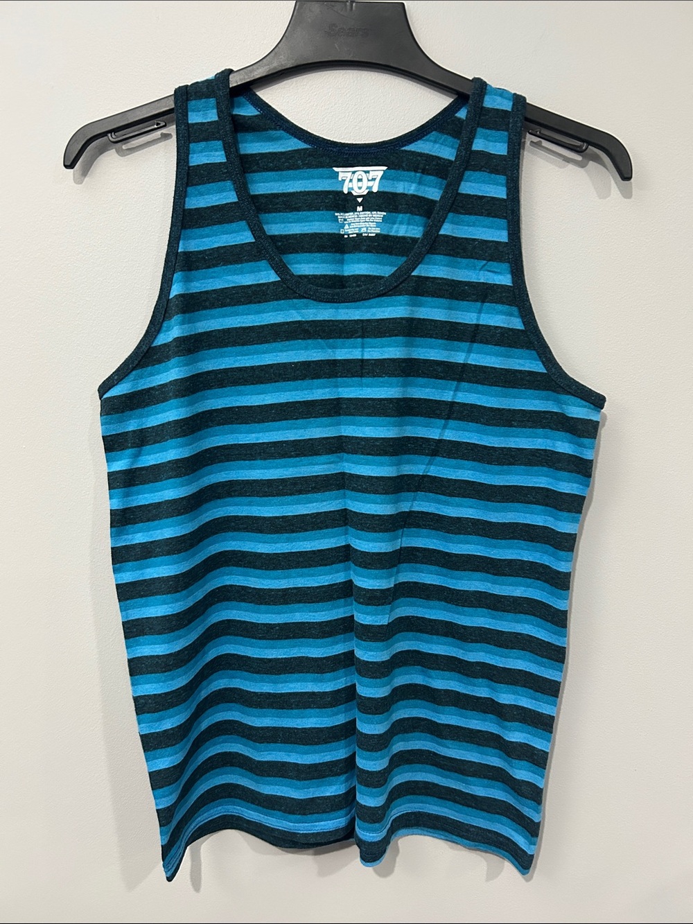 707 Striped Blue Tank Top